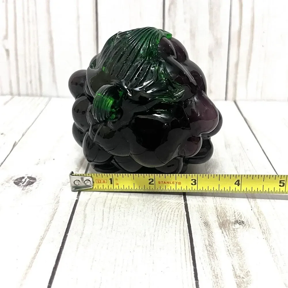 Murano Hand Blown Glass Grape Cluster Grapes Decoration Purple Vintage
